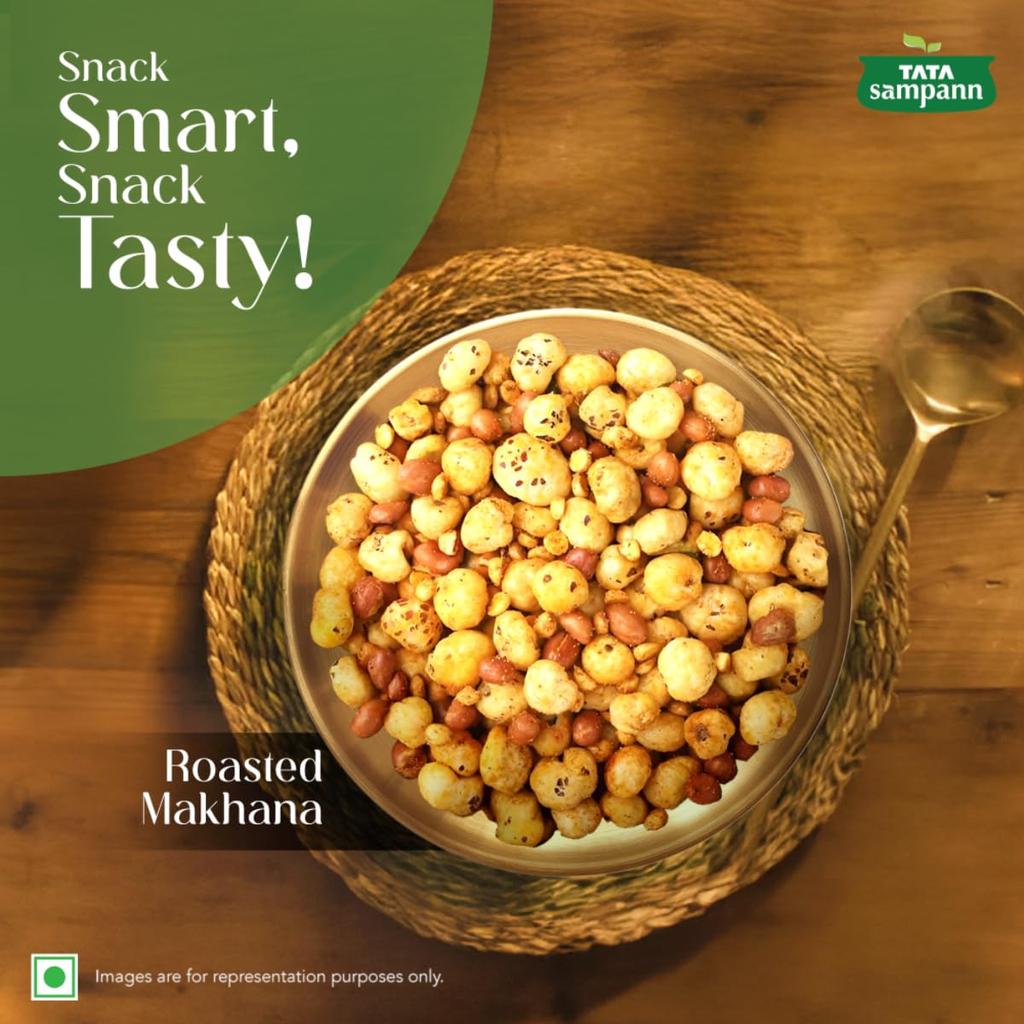 Tata Sampann High Protein Makhana Fox Nuts 100 g Pack For Healthy Snacks And Fasting Food
