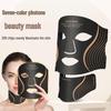 7-Color LED Photon Rejuvenation Mask: Portable Silicone Beauty Mask with Large Panel Red & Blue Light Therapy