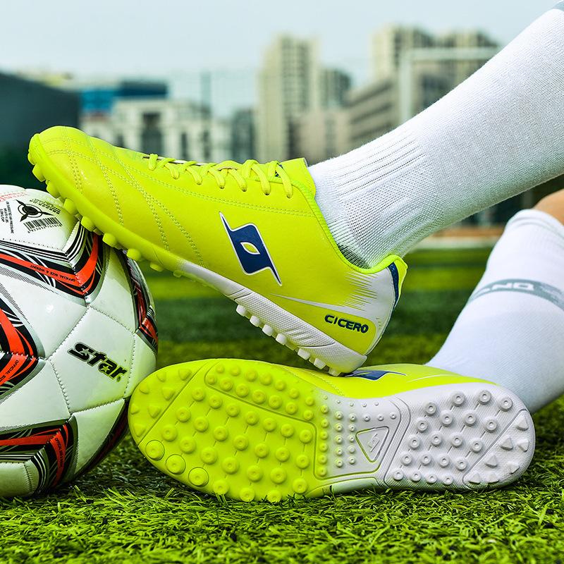 

2025 new children s football shoes boys and students low-top lawn long nails broken nails training sports shoes 45