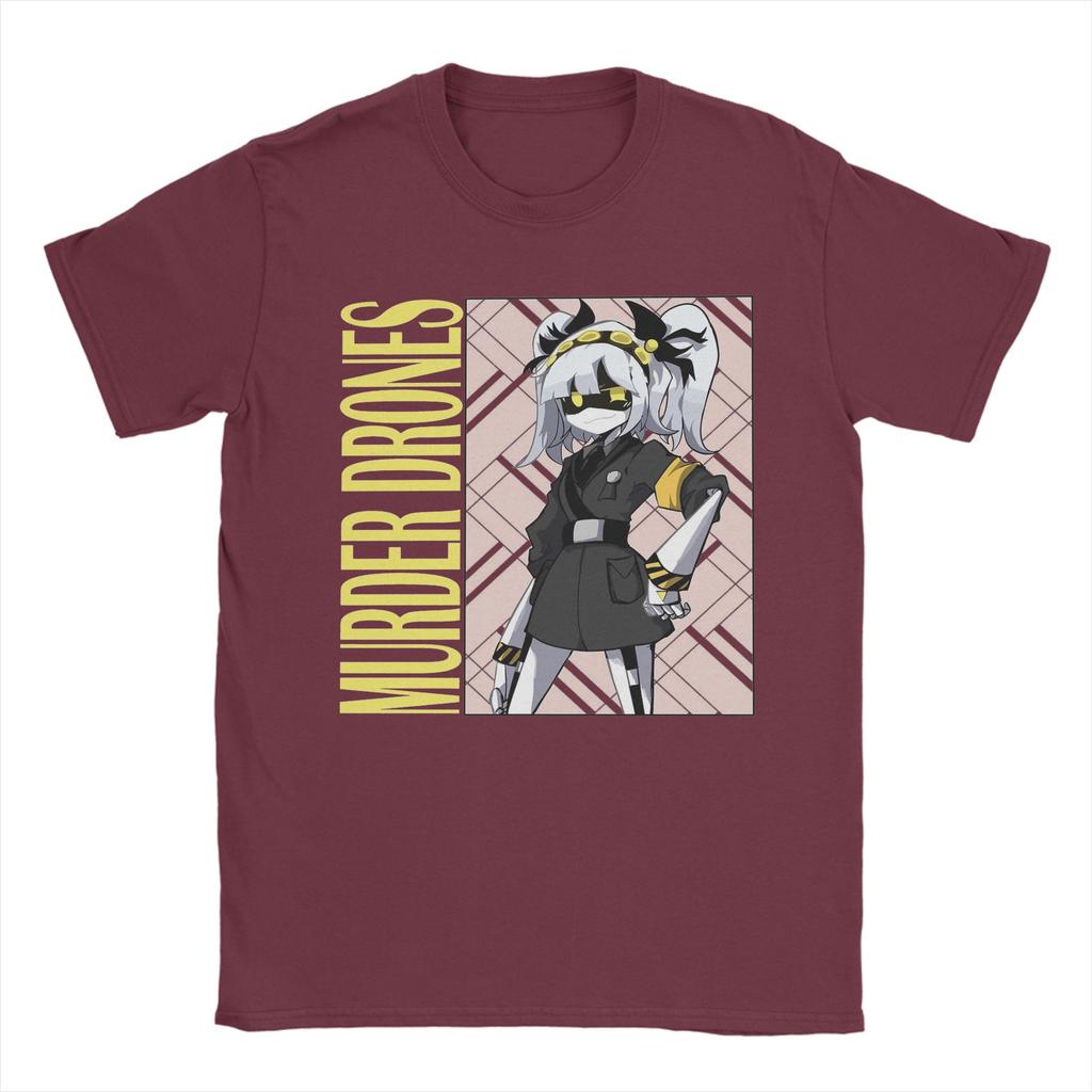 Murder Drones T Shirt for Men 100% Cotton Funny T-Shirt Round Collar  Tee Shirt Short Sleeve Clothing Gift