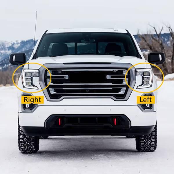 Front Right Headlight Cover for 2018-2022 GMC Sierra