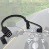 Кабель живлення SAE до USB з водонепроникною кришкою для мотоциклів, автомобіля, сонячної панелі. Швидка зарядка, вихід 5В 2А