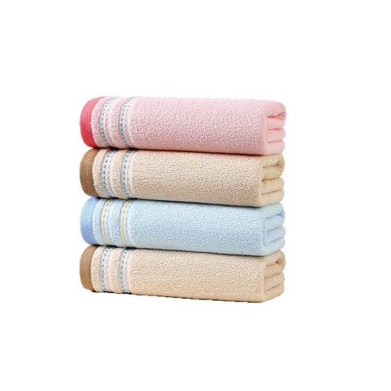 Premium Pure Cotton Solid Color Face Towel - Soft, Absorbent, Customizable Logo, Ideal for Business or Thank You Gifts