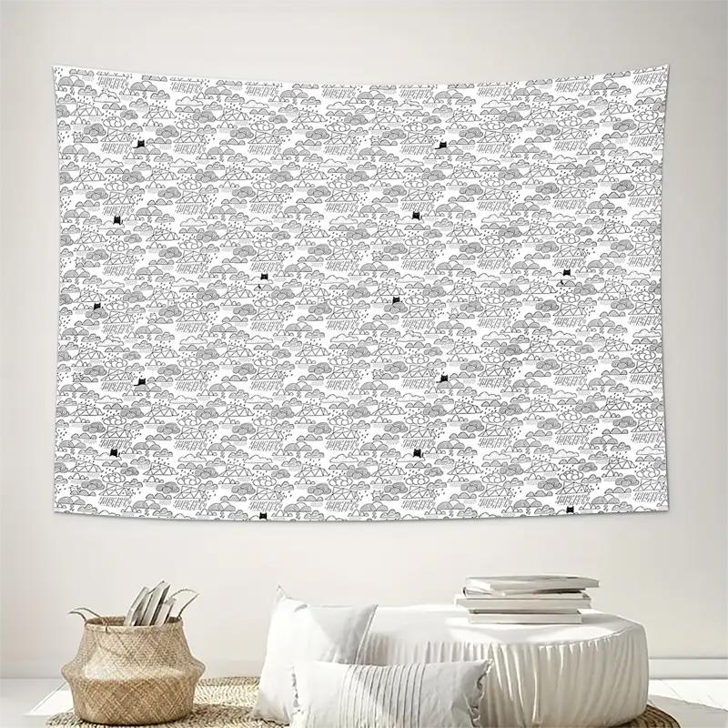 Bohemian Tapestry Wall Hanging Aesthetic Room Decor Nature Tree Branch Pattern Dorm Room Backdrop Living Room Wall Art Home Text
