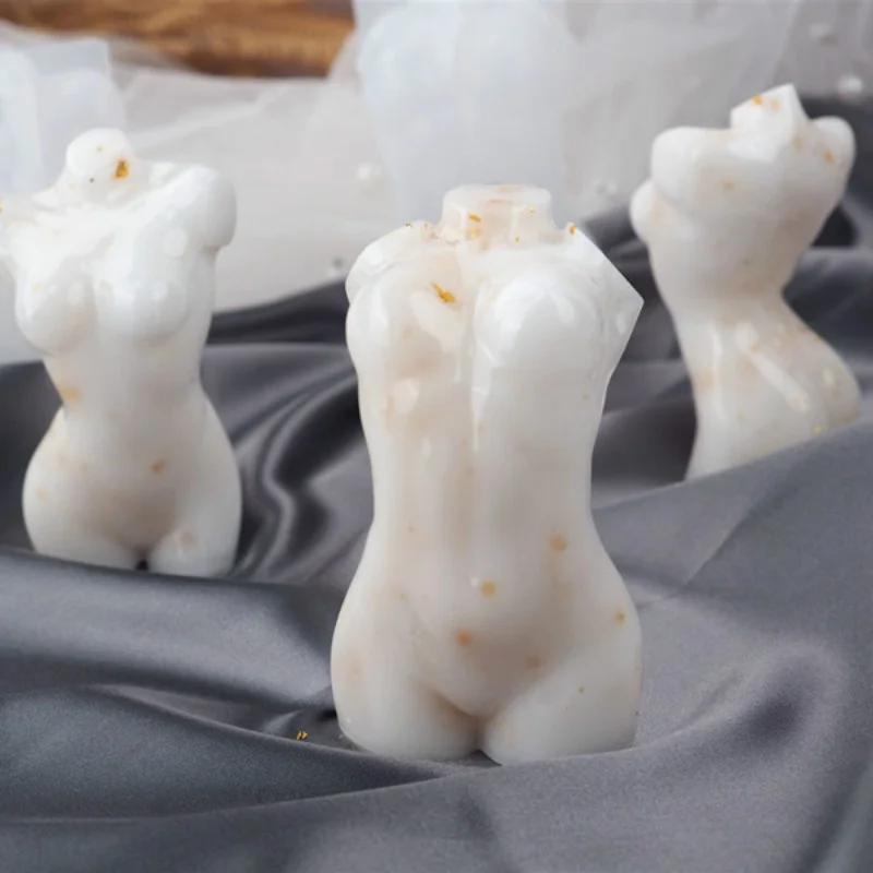 Corp model rășină epoxidică DIY Silicon oglindă cristal epoxidic Matriță silicon 3D pentru fabricarea lumânărilor prăjituri