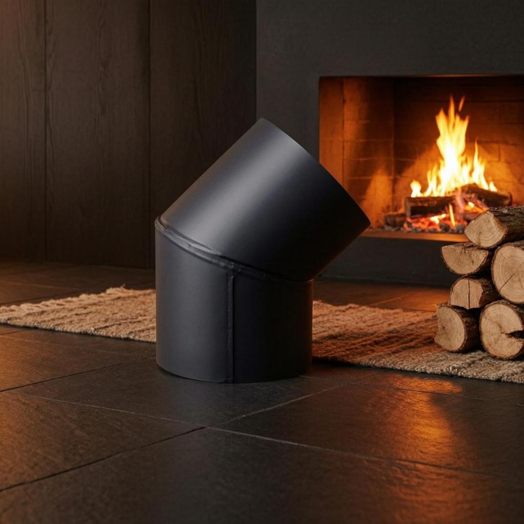 45Degree Chimney Elbow High Temperature Resistant WoodFired Fireplace 45 Degree
