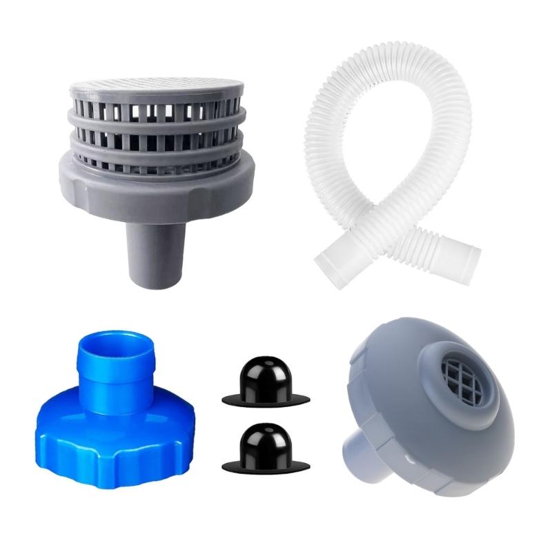 

Essential Replacement Kit Necessary Part Hose Adapter Skimmers Hose Strainer Hole Plugs ABS Texture for 25022E Pool 1