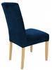 Navy Blue Velvet Elastic Chair Cover [21Wh]