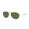 Ray Ban Bain Bridge Polarized Green Pilot Unisex Sunglasses Rb3735 001 58 60