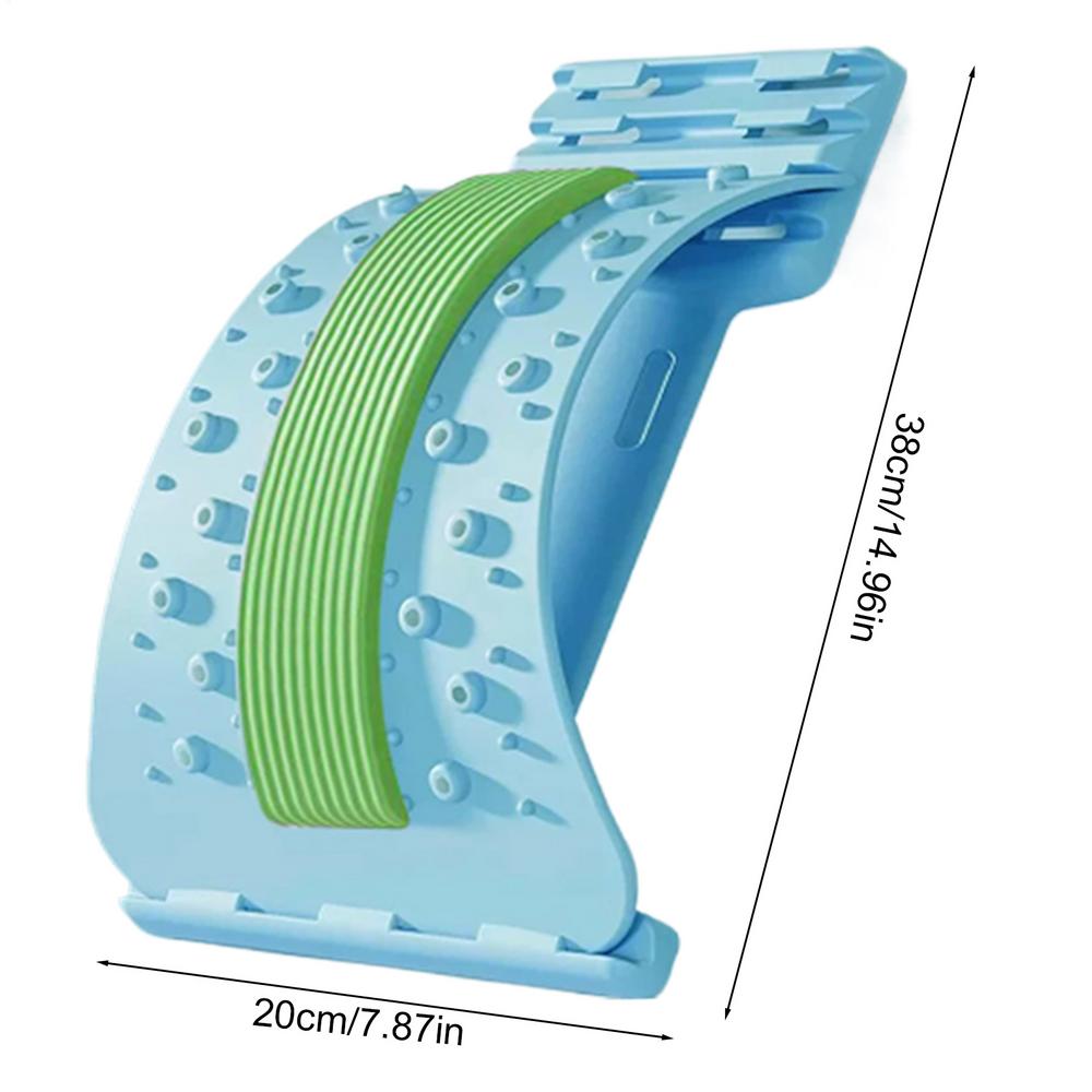 Back Arch Stretcher 3-Level Adjustable Back Board Stretcher Adjustable Non-slip Lumbar Massager for Body Recovery Muscle Release