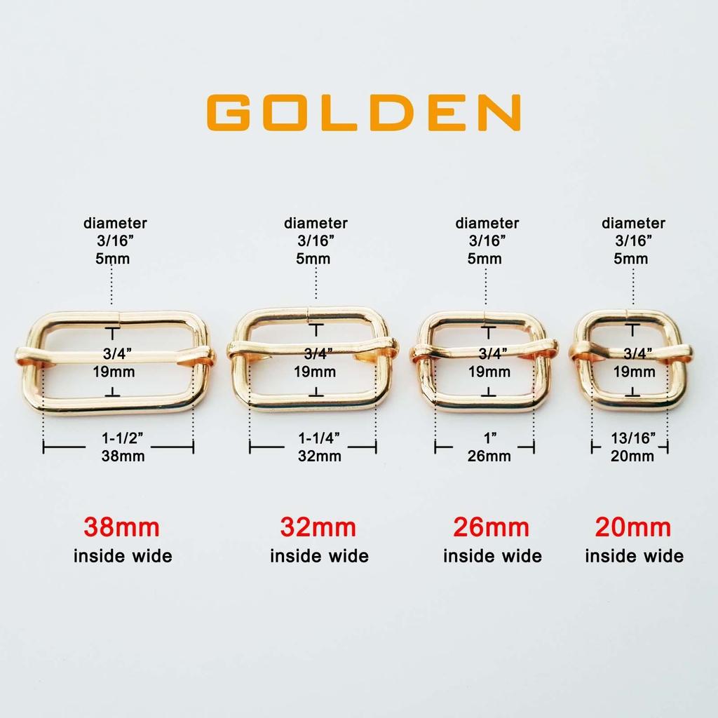 5 szt. Metalowa klamra do torby z suwakiem Regulowany kwadratowy pierścień klamry