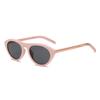 Retro cat eye sunglasses women's black small frame triangular rivet sunglasses UV protection driving versatile flat glasses