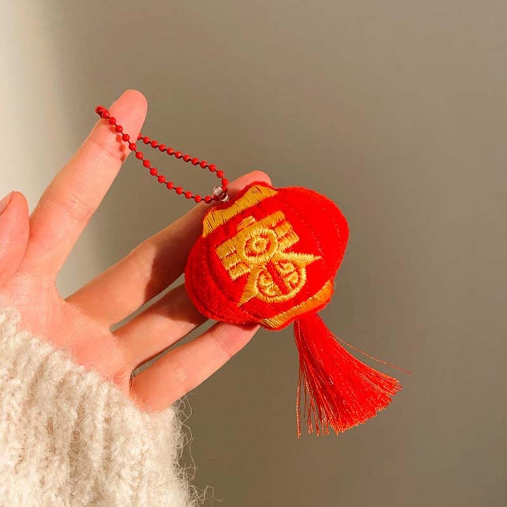 

Cartoon Plush Doll Keychain Cute Chinese New Year Keyring God of Wealth Pendant Home Decoration Style 3