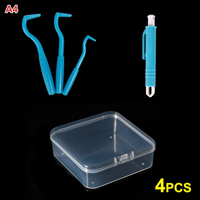 Tick Remover Tool Set Portable with Storage Case Safe Painless Removal for Dogs Cats Outdoor Hiking Travel Use