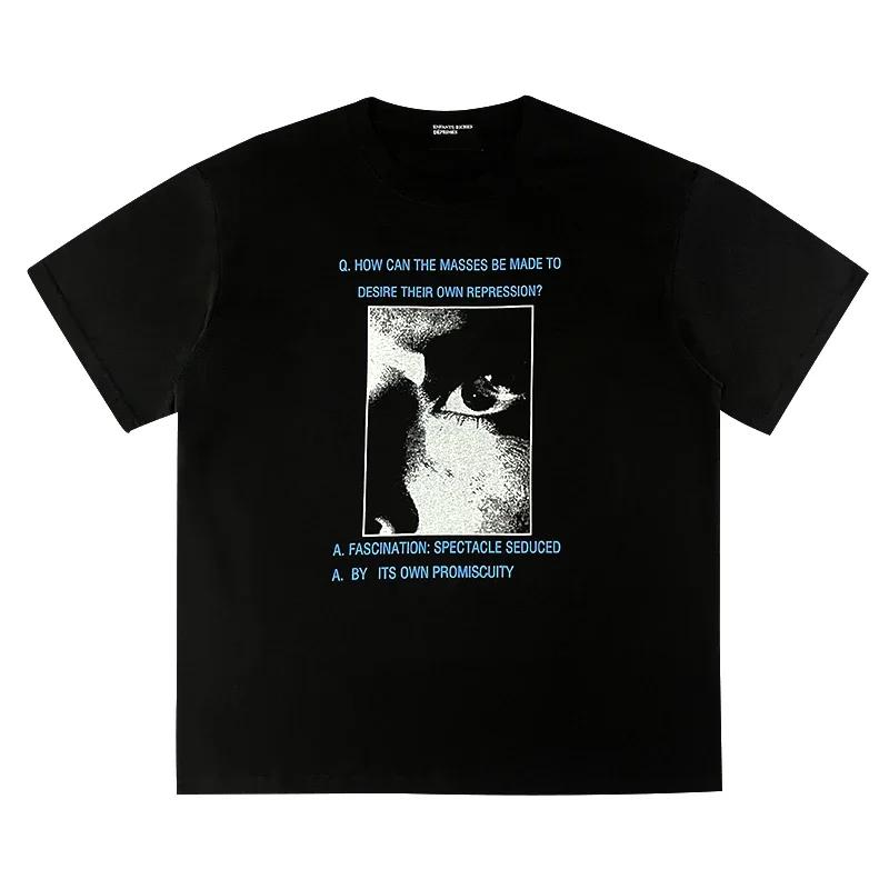 2025 T-shirty Okrągły Dekolt Bawełna Nowość Przybycie Czarny Biały TEE Męski Damski Krótki Rękaw