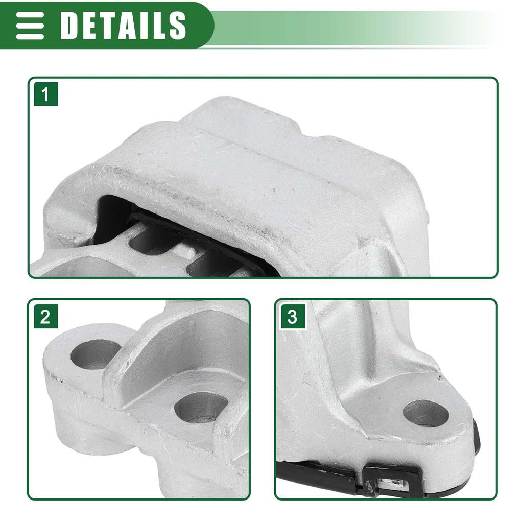 Motoforti Engine Motor Mount for Buick Encore 2013-2022, Part Number 95418203, Silver Tone.