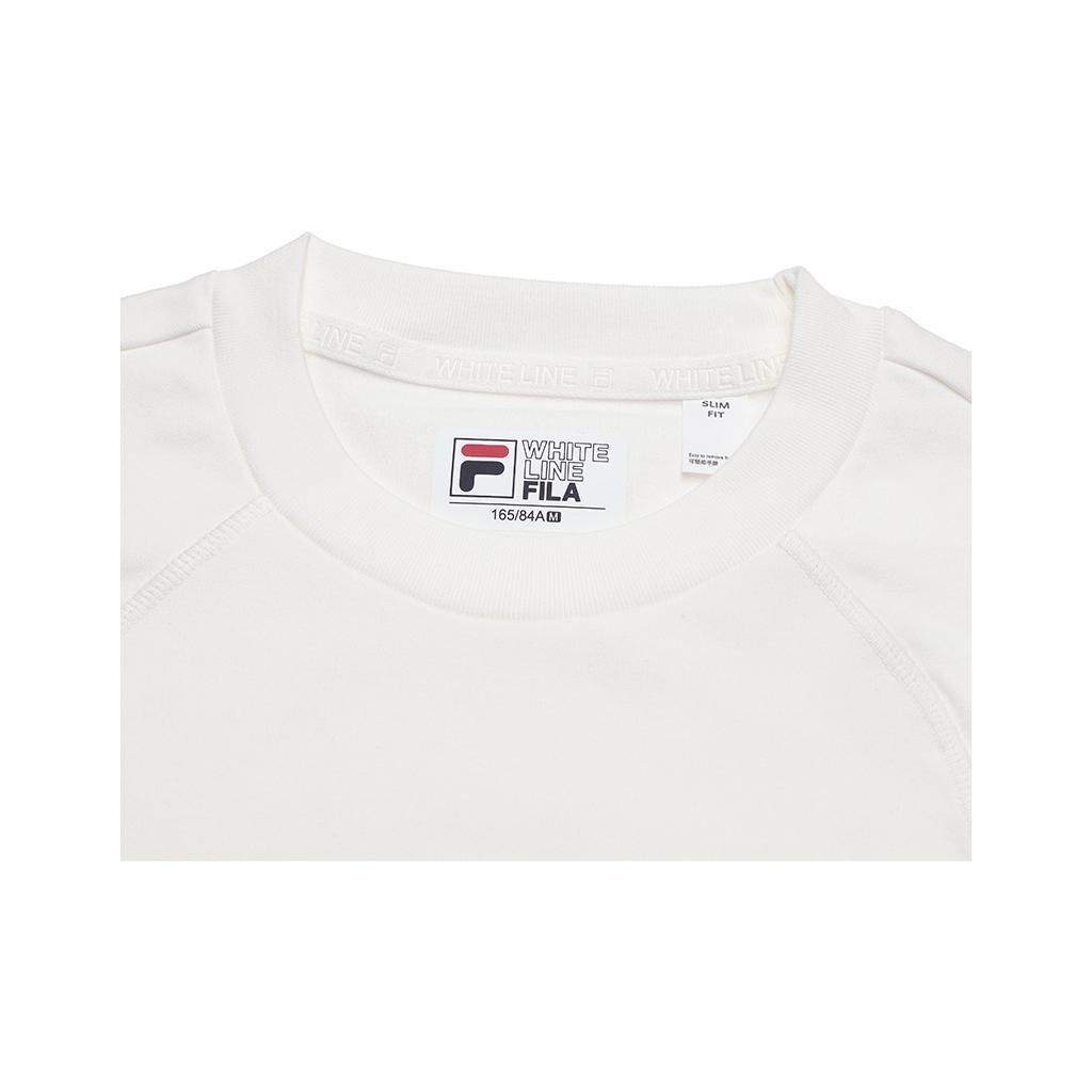 Fila Original Casual Simple Slim Fit Short Knit Long Sleeve T-Shirt Women Tops Cloud-White F11W549208FIV