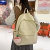 Spring New Korean Style Solid Color Nylon Student Backpack Simple Fresh Unisex Backpack