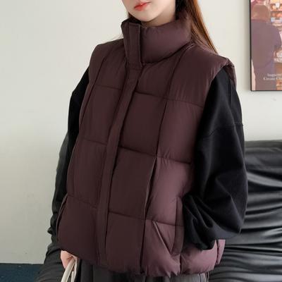 Parka Senza Maniche da Donna alla Moda Invernali Casual Capispalla Elegante Spesso Caldo Gilet Cappotti Corti da Donna