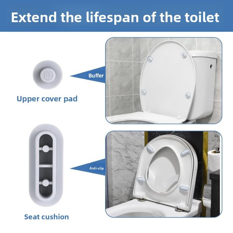 Embedded Toilet Seat Accessories, Cushion Pad, Toilet Rubber Pad, Ring Foot Pad, Protection