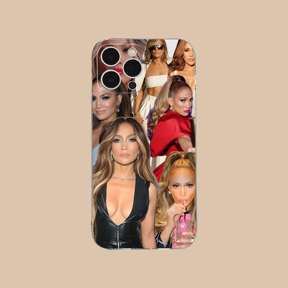 Jennifer Lopez Mobile Cell Phone Case for iPhone 17 16 15 14 13 12 11 X XR XS Air Pro Max Plus Mini Clear Colorful Cover Pretty