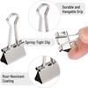 5-30pcs Binder Clips File Metal Paper Clips Silvery Paper Clip Clamp 15/19/32/40/50mm Stationery Clip Office School Supplies