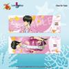 GINTAMA Beach Series Laser Ticket Stub - Gintoki & Okita Anime Peripheral
