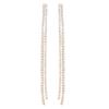 Elegant Cross-border Rhinestone Tassel Earrings - Luxurious Women's Fashion Jewelry
