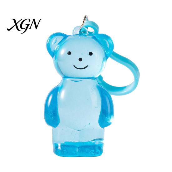 Anxiety Relief Toy Clear Bear Squeeze with Hanging Buckle Stress Sensory Soft Ball Slow Rising Sugar Decompression Animal Maltose Texture