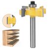 4 Blade Cemented Carbide Router Bit Milling Cutter Milling Tool Woodworking Accessories4 Blade T Slot Router Bit 6x3 8