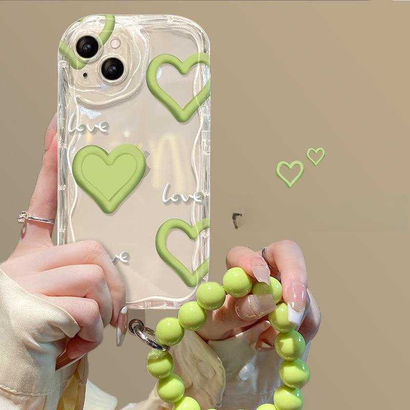 

Зеленая цепочка любви Подходит для чехла для мобильного телефона Huawei Mate30 Прозрачный Nova10/9 Honor 80/70pro Противоударный Huawei p60