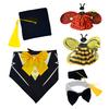 Easter Goose Outfit Graduation Bees Ladybug Clothes Set for Standard Lawn Goose 23" Spring Summer Happy Easter Bunny Porch Goose Sign Garden
