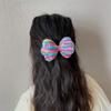 Long Gradient Color Sequin Glitter Big Bow Hair Clips For Girl Kids Cute Kawaii Princess Fairy Hairpin Fashion Accessories