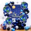Pacote com 6 Balões Globo Terrestre, Balões Globo Terrestre de 22 polegadas, Balões de Folha Globo Terrestre, Adequado para Festas Temáticas do Dia da Terra, Festa Temática de Viagem à Terra