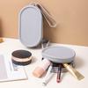 Portable Silicone Coin Purse Waterproof Zipper Travel Pouch Large Capacity Solid Color Earphone Bag Students