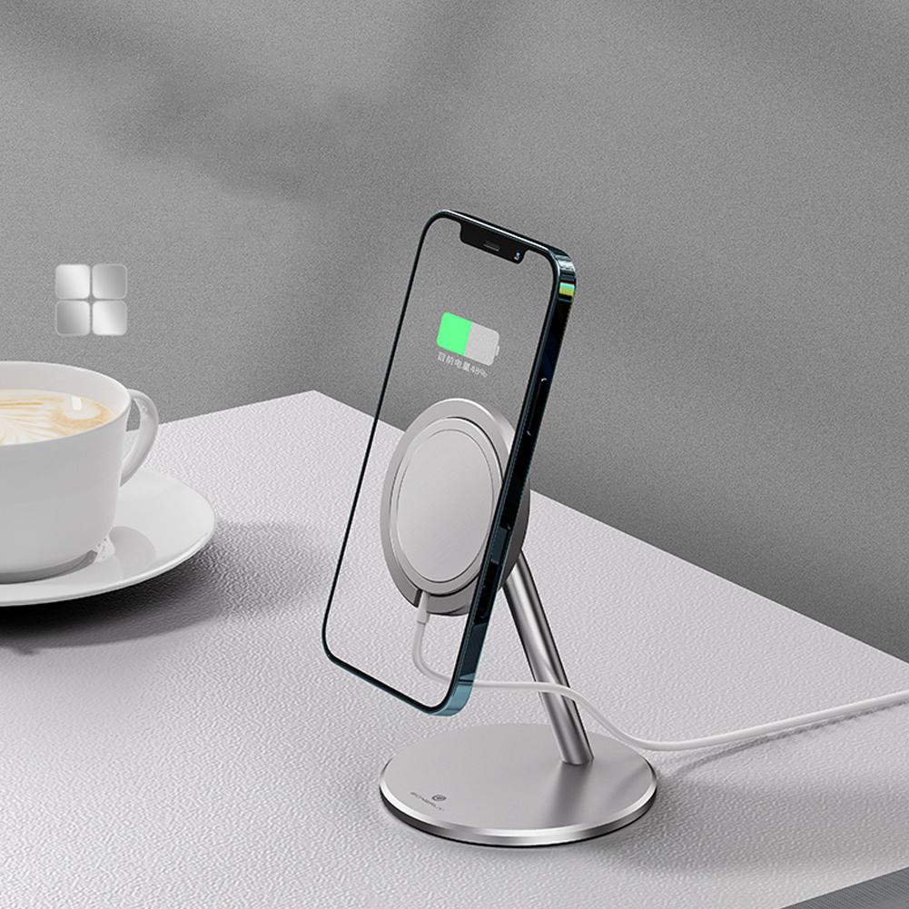 Phone  Charger  Holder Aluminium Alloy Bracket For Iphone12magsafe Magnetic Wireless Fast  Charging  Stand