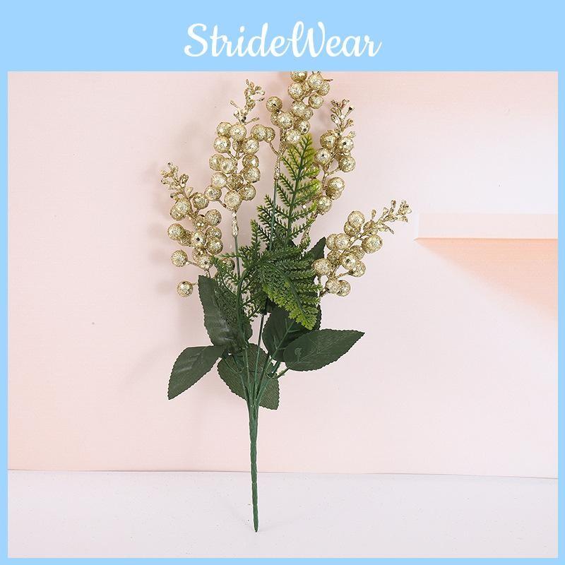 Flower Decorative Christmas Bundle With Christmas Berry For Festive Home Display