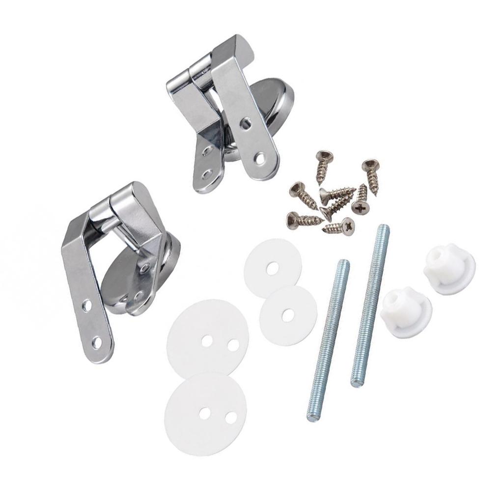 

Toilet Lid Hinge Solid Seat Zinc Alloy Fixture Gemel Fixing Mounting Fittings Bathroom Cover Hinges Screws Home Supplies