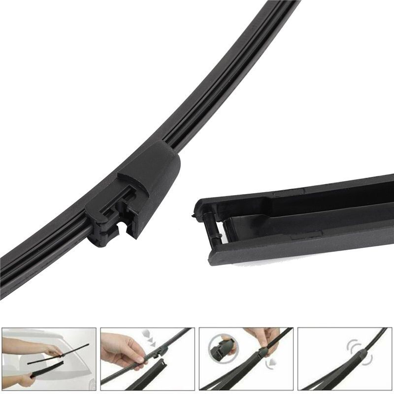 AA92-Rear Windshield Wiper And Blade Set 6Q6955707C For Passat 5 Golf MK5 -Polo 9N 6R Skoda Fabia II Roomster Seat