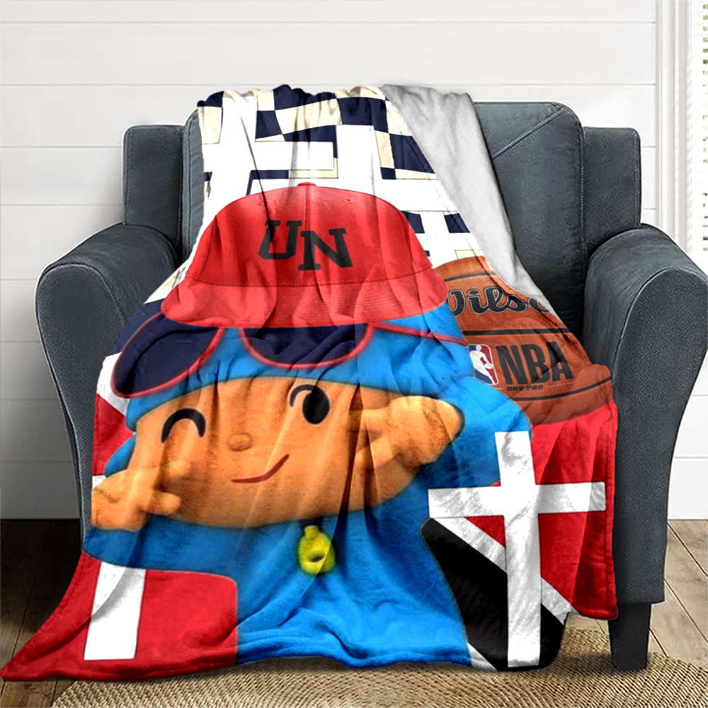 Pocoyo Blanket Durable Comfort Perfect for Seaside Livingroom Chair Four Seasons Universal Modern Style Perfect Gift for Relatives and Friends