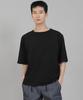 Seinteukeulu Plain R-Neck Half-Sleeve T-Shirt Rhr-896 Black