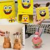 Entzückende SpongeBob Aufbewahrungs-Stiftebox Schüler-Schreibwaren-Organizer-Box Patrick Star Schreibtisch-Stifthalter Make-up-Pinsel-Aufbewahrung Bo