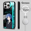 Cute Anime B-Bocchi The Rock Phone Case For iPhone 16 15 14 13 12 11 Pro Max Plus Mini Magsafe Magnetic Wireless Charging Cover