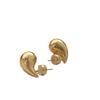 Elegant Metal Water Drop Earrings: Cold Style, Luxurious Gloss, High-End Niche Design