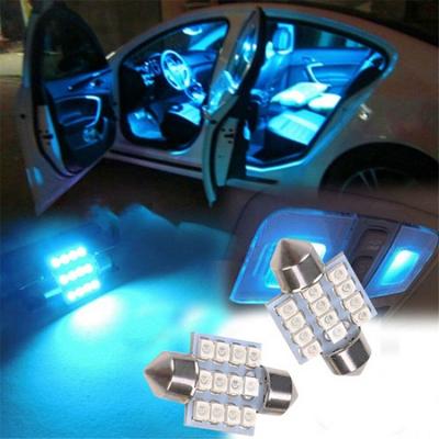 13PCS Car Interior LED Lights For Dome License Plate Lamp Kit Car Accessories