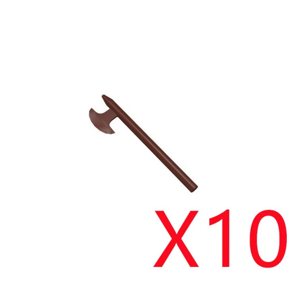 MOC Building Blocks Weapon Toy Accessories Medieval Soldier Knight Figure Ten Spear Crossbow Axe Sword Mini Brick Gift S001 DIY