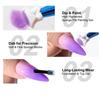Colorful Square Nail Sponge Set Gradient Nails Brush Soft Mini Nails Smudge Tool Diy Manicure Makeup Sponge With Grabbing Pen
