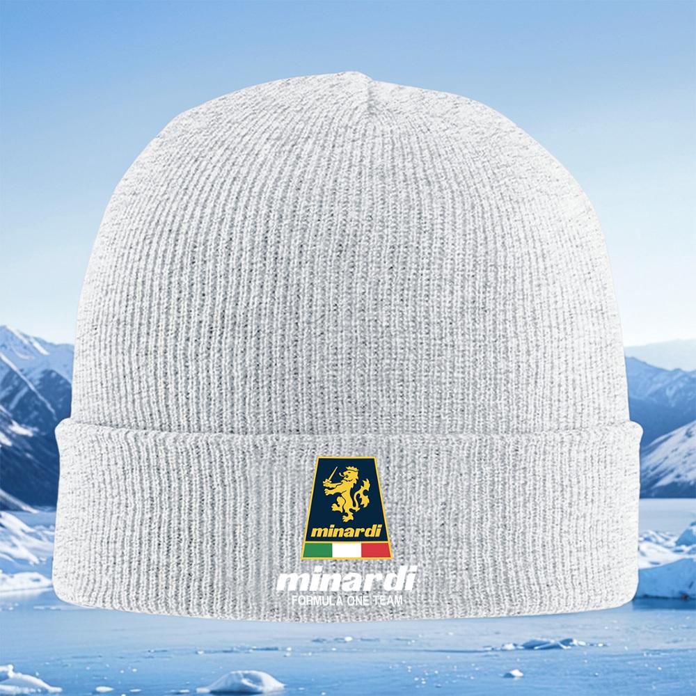 Lion Holding Stick Emblem Italian Flag. Men Women Unisex Knitted Hat Beanie Pullover Cap Winter Thermal Warm Christmas Outdoor C