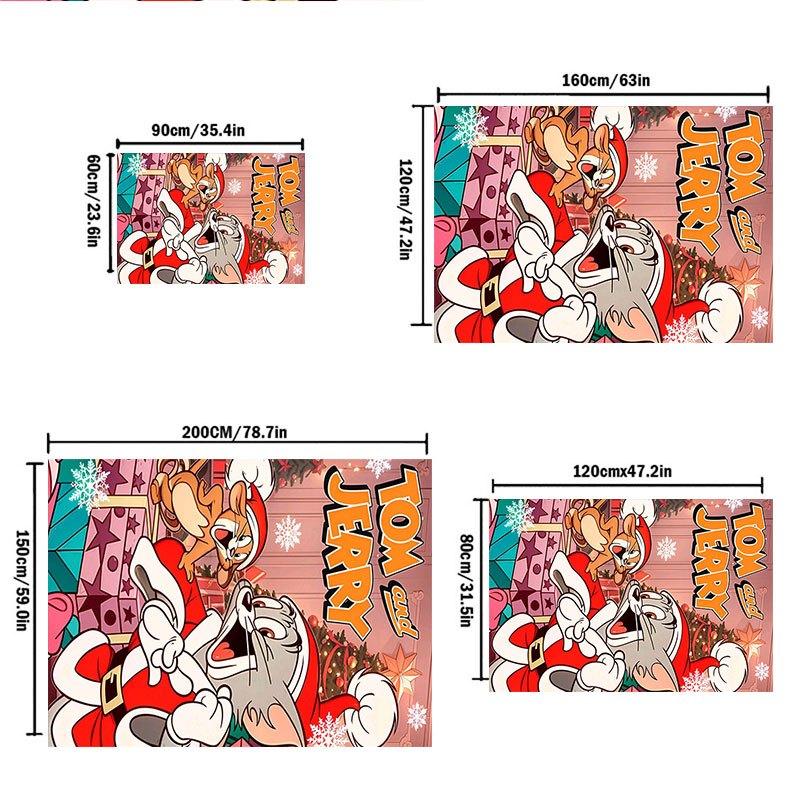 "Tom and Jerry Christmas Adventure Phone Case Cover"Office Mat Home Decor Gift For Halloween & Christmas LD30