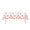 Strawberry Theme Party Tableware Set: Disposable Plates, Napkins, Cups, and Tablecloth